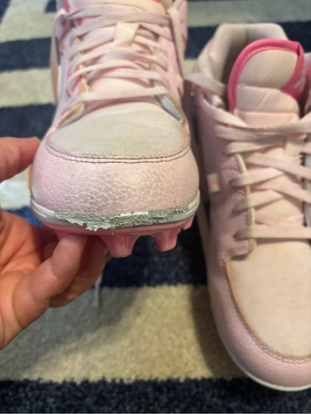 Air Jordan Pink Stadium Cleats